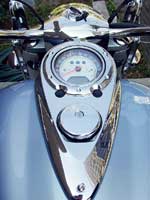 The V2K's instrument cluster was reasonably easy to take in at a glance, has more features, and an elegant style.